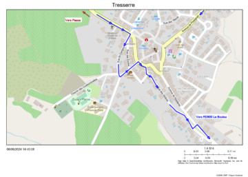 Plan 2 déviation du bus scolaire (Lycée Sauvy) pendant les travaux à Tresserre.